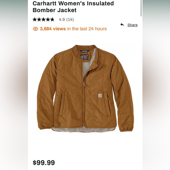 Carhartt insulated bomber jacket - Picture 2 of 7